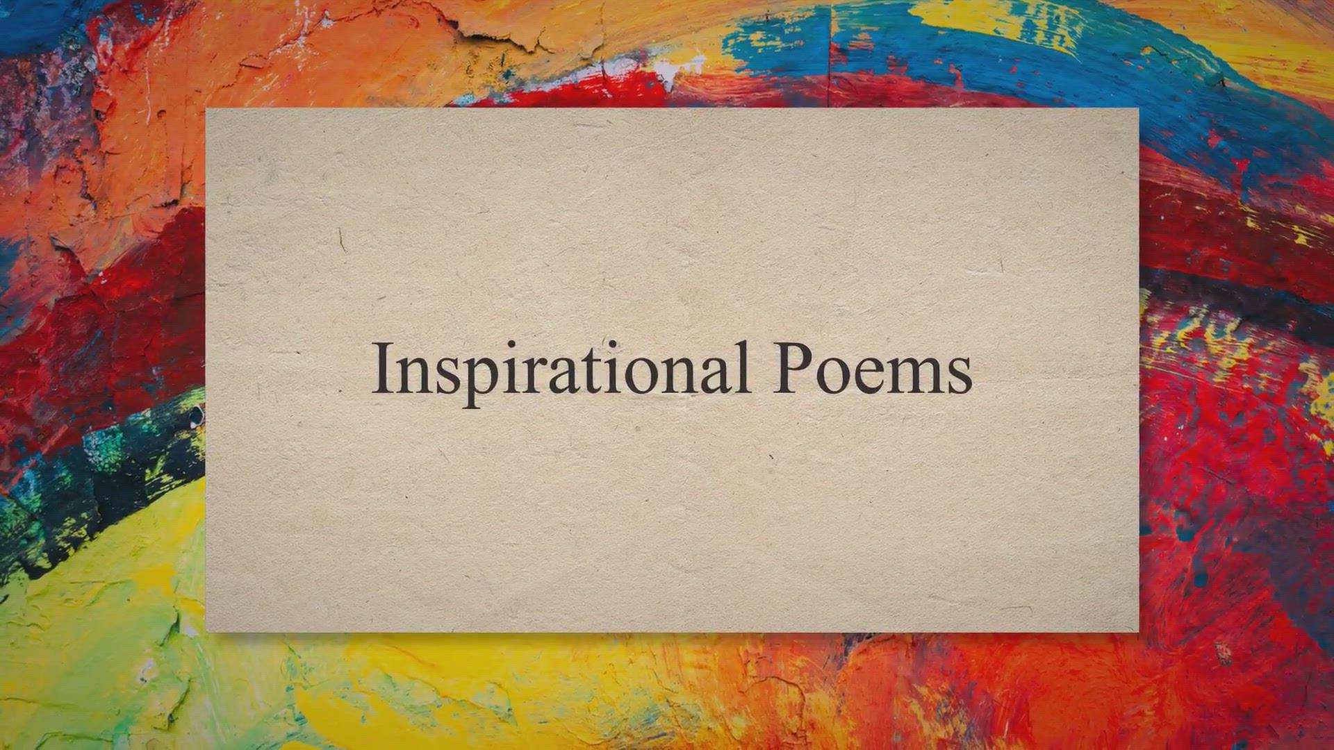 'Video thumbnail for Inspirational Poems'