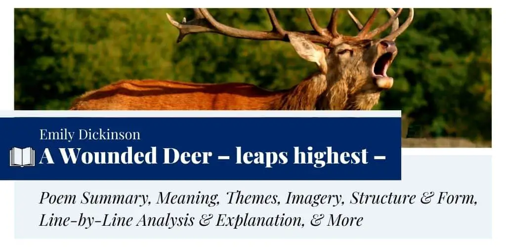 Analysis of A Wounded Deer – leaps highest – by Emily Dickinson